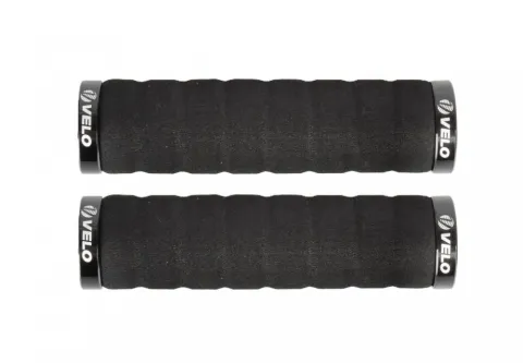 Velo LIGHT D2 Schraubgriff Set - 2-Komponenten Schaumstoff 125 mm schwarz, 1 Paar, rutschfest &…