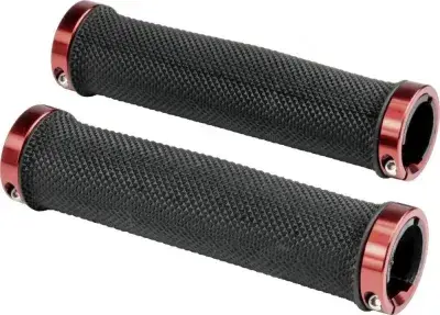 Ergotec MTB Lenkergriffe Bilbao RSK-09/2 schwarz/rot - 135mm, Kraton/Alu, Schraubklemmung