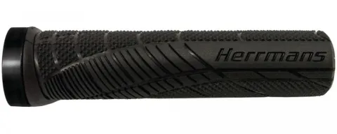 Herrmans Lenkergriffe Shark Lock 130mm, Ø 22mm, schwarz, Paar