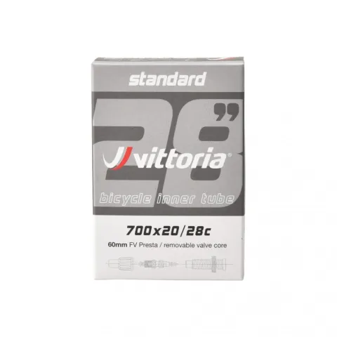 Vittoria Schlauch Standard 700x20/28c SV 60mm - zuverlässiger Rennradschlauch