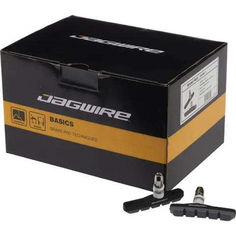 Jagwire Bremsschuhe Mountain Sport für V-Brake 70 mm Schwarz - zuverlässige Allwetter-Bremsleistung