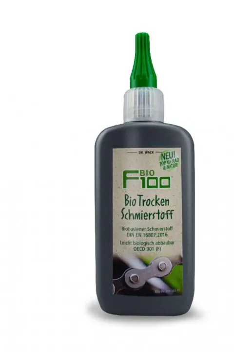 F100 Premium BIO Fahrradpflege Trocken Schmierstoff 100ml - Pflege- und Schutzspray -…