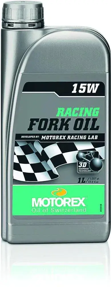 MOTOREX Racing Fork Oil 15W Gabelöl 1 Liter - Vollsynthetisches Federgabelöl mit 3D Response…