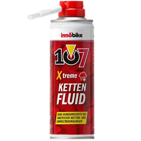 Innobike 107 Ketten-Fluid Xtreme Sprühdose 300ml mit Pinselaufsatz - Pflege- und Schutzspray -…
