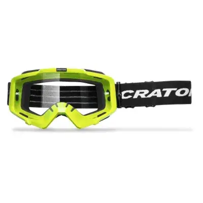 Cratoni C-Dirttrack MTB-Goggle - lime glanz, klare Scheibe