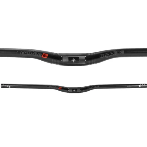 Ergotec Lenker Low Riser Bar Ø 31.8 mm 780 mm Rise 15 mm 12° schwarz
