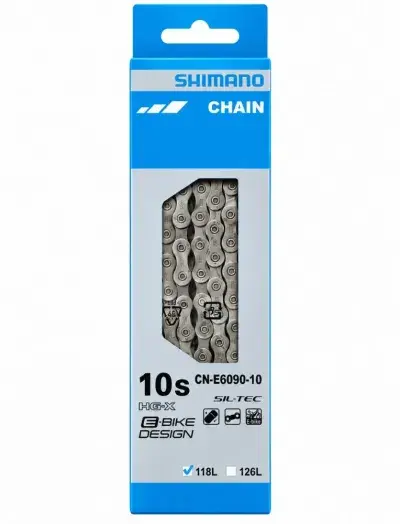 Shimano STEPS CN-E6090-10 E-Bike-Kette 10-fach 118 Glieder silber