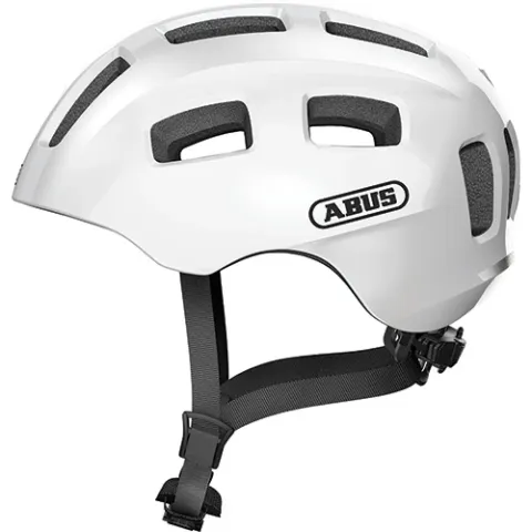 Abus Kinderhelm Youn-I 2.0 pearl weiß S 48 bis 54cm