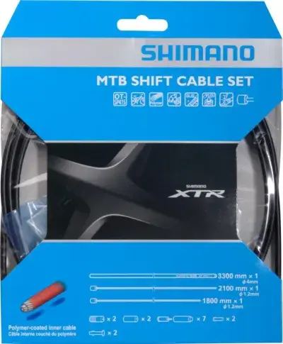 SHIMANO Schaltzug Set MTB XTR Schaltzug - polymerbeschichtet für Mountainbikes