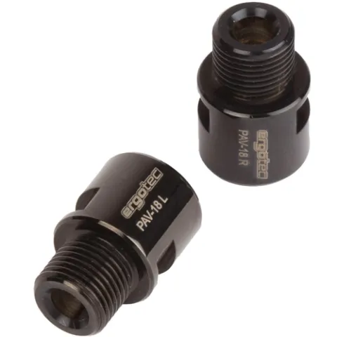 ergotec Humpert Pedal Achsverlängerung Paar schwarz 18mm 06019101 - Pedalachsen - Pedal…