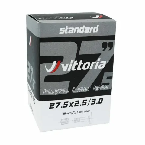Vittoria Schlauch Standard 27.5x2.50/3.0 AV Schrader 27 - robuster MTB-Fahrradschlauch
