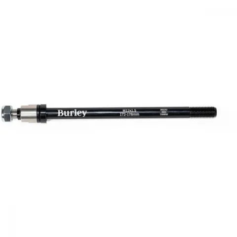 Burley Steckachse für Anhänger M12x1.5, 172-178 mm Schwarz - sichere Verbindung für Fahrradanhänger