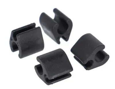 XLC Kabelclip für Di2 BR-X118 Ø2,5mm Kabel, Ø5mm Aussenhülle 30er Set