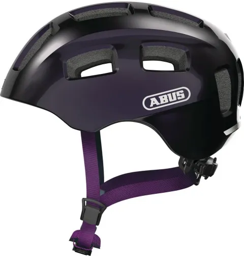 Abus Kinderhelm Youn-I 2.0 black violet Gr. S 48-54 cm