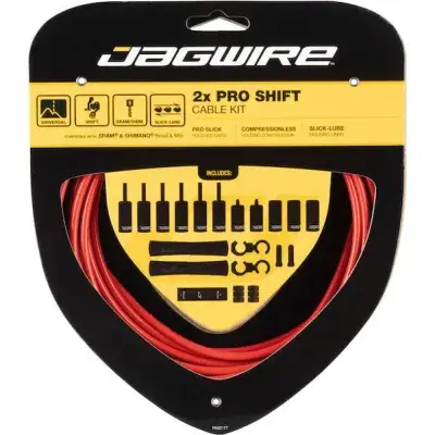 Jagwire Schaltzugset Road & Mountain Pro Universal Rot - präzise Schaltperformance