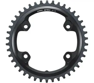 SHIMANO Kettenblatt GRX FC-RX810 42Z Schwarz - Effiziente 1-fach-Performance für Gravel und Road