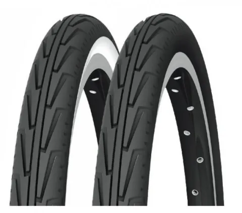 Michelin Reifen City'J Access Line 18x1.45" 37-390 schwarz/weiß Draht
