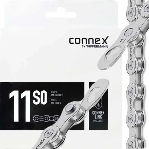 Connex Wippermann Kette 11S0 1/2" x 11/128" 118 Glieder 5,6mm 11-fach
