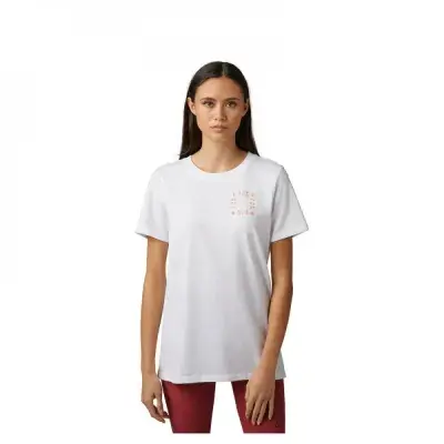 FOX Hinkley Damen T-Shirt Größe M - Weiß, Relaxed Fit