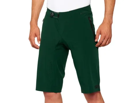 100% Celium Shorts 34" Forest Green - ultraleichte MTB-Shorts mit maximaler Bewegungsfreiheit