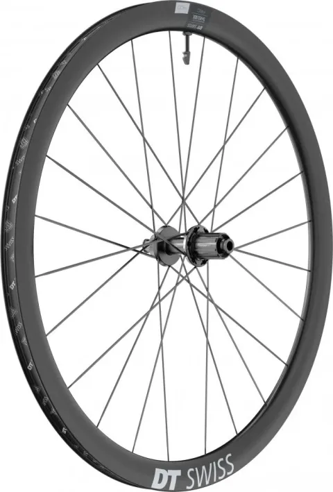 DT Swiss Laufrad ARC 1400 Dicut Disc 622 x 38 mm Schwarz - leichtes Aero-Carbonlaufrad für Berge