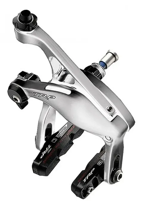 TRP Bremse RG 957 957 silber - hochwertige Langschenkel-Rennradbremse für breite Reifen