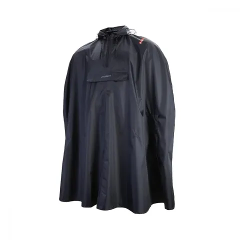 CHIBA Regenponcho - wasserdicht, winddicht, M/L, schwarz, reflektierend