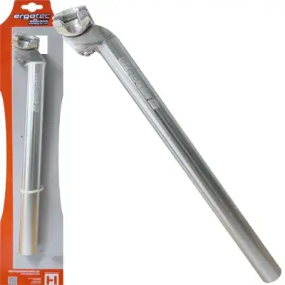 Ergotec Patentsattelstütze Ø 26,0mm 350mm silber Alu
