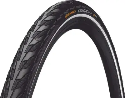 Continental Drahtreifen Contact 20x1.75", 47-406, schwarz mit Reflexstreifen, E-25 geprüft, für…