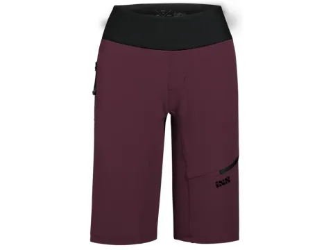 IXS Sports Division iXS Carve Hip-Hugger Women Shorts 36 Raisin - komfortable MTB-Damenshorts