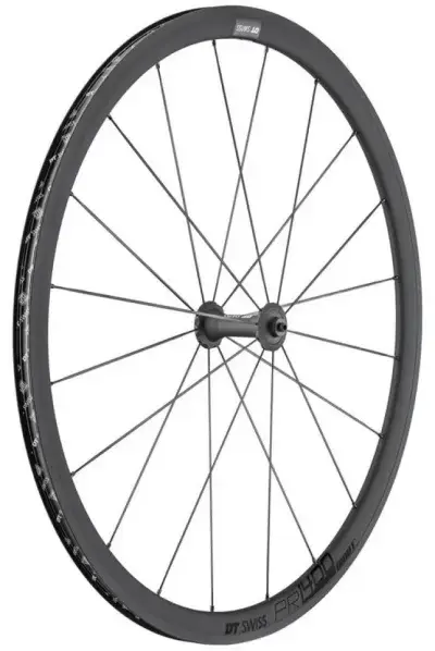 DT Swiss Laufrad PR 1400 DICUT Oxic 622x18 mm schwarz - leichtes High-Performance-Rennradlaufrad