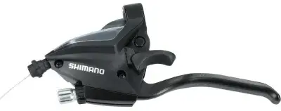 SHIMANO Schalt-/Bremshebel ST-EF500 3-fach Links Schwarz 4 Finger - für V-Brake und mechanische…