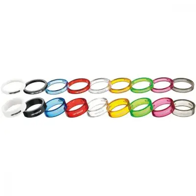 FSA Vorbauspacer-Set Polycarbonat 5 mm x 1 1/8" Grün - Leicht & robust