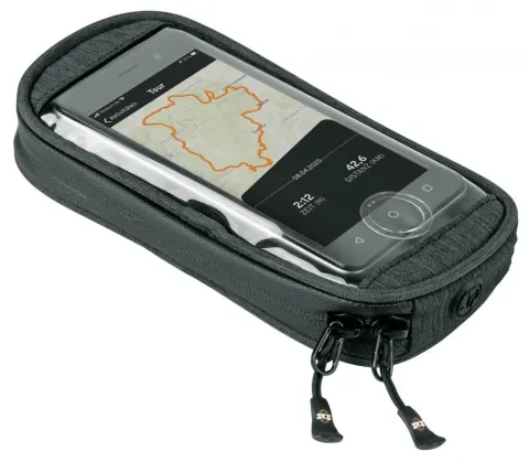 SKS Smartphonehalter Smartboy Plus - schwarz, Kunststoff, inkl. Tasche, sicher und flexibel am…