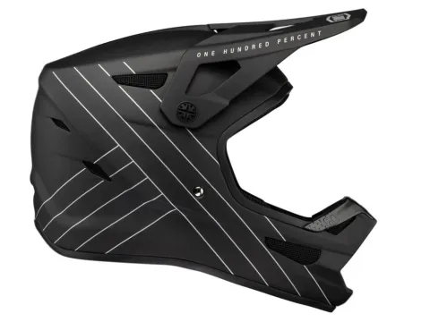 100% Status helmet XXL black - leichter Fullface-Helm mit maximalem Schutz