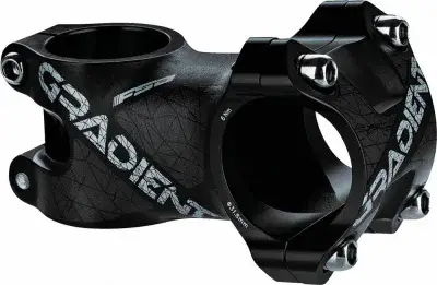 FSA Vorbau Gradient +6° 31,8 x 45 mm Schwarz - Leichter Aluminium-Vorbau für MTB