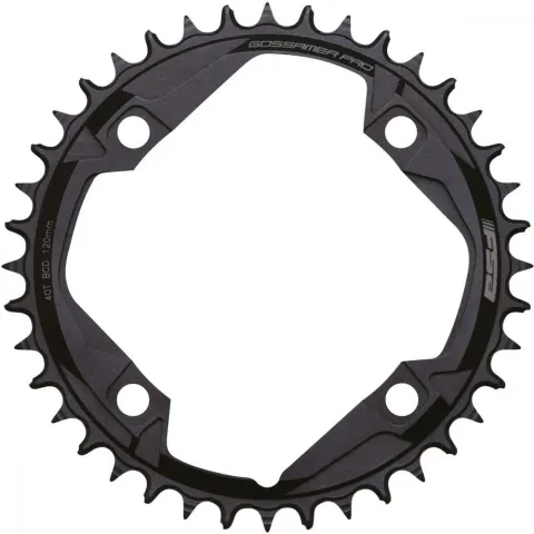 FSA Gossamer Kettenblatt 120 mm x 42 T Schwarz - MegaTooth Chainring für Rennräder