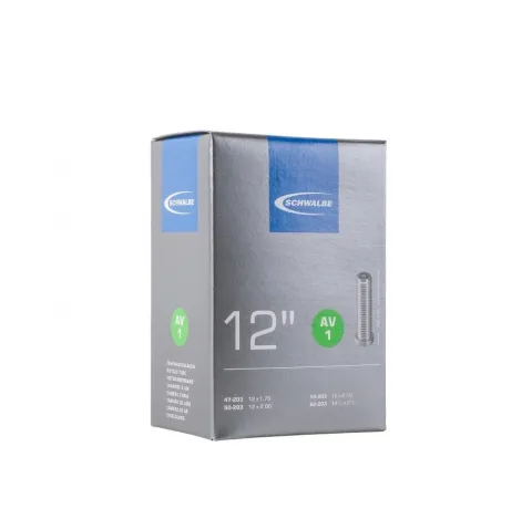 Schwalbe AV1 Fahrradschlauch 12" (47-203 bis 62-203), Autoventil 40mm, für Reifen 12 1/2x1.75 bis…