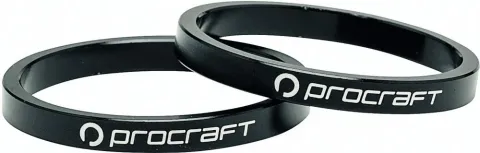 Procraft Ahead Spacer Alu 5 mm 1.5 Zoll Schwarz - Präzise Lenkeranpassung