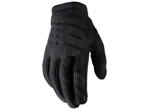 100% Brisker Women's Cold Weather Gloves XL black - warmer MTB-Handschuh mit direktem Griffgefühl