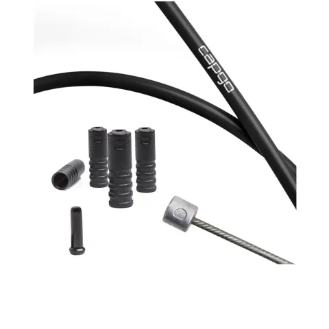 capgo BL Schaltset ECO '1x' Shimano/Sram ROAD ATB MTB Schwarz - 95 g Leichtes Schaltzugset mit…