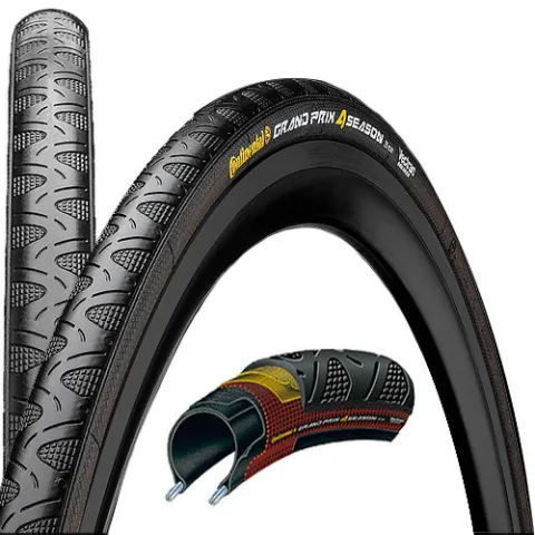 Continental Reifen Conti Grand Prix 4-Season faltb. 28x1.10 Zoll 28-622 schwarz Dura Skin