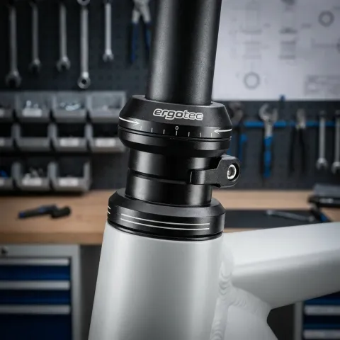 Ergotec Ahead-Steuersatz A118AC-ES 1 1/8" schwarz m. Lenkungsanschlag