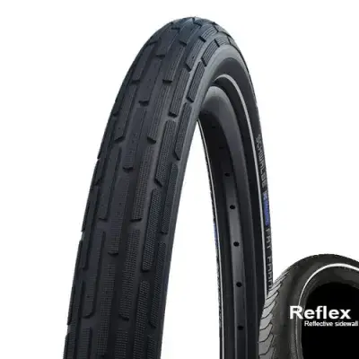 Schwalbe Drahtreifen FAT FRANK Active Line 27,5x2,4 Zoll (60-584) Schwarz/Reflex - stylischer…