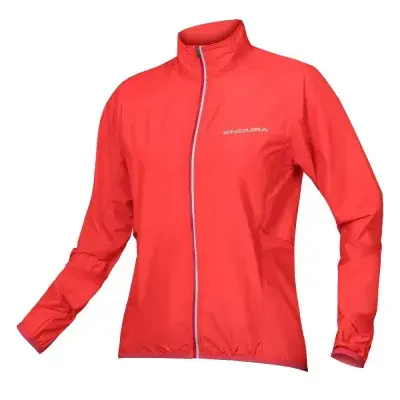 Endura Damen Pakajak winddichte Wetterschutzjacke Hi-Viz Koralle Größe M