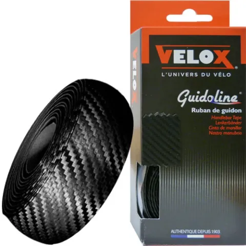 Velox Lenkerband Carbon, schwarz, Polyurethan, 175 cm Länge, 30 mm Breite, 2,5 mm Dicke, inkl.…