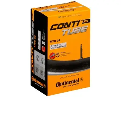 Continental MTB 29" Fahrradschlauch, Sclaverand-Ventil 42 mm, für 29x1.75-2.5 Reifen,…