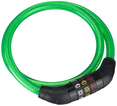 POINT SECURITY plus CSL80 Kinder-Kabelschloss 80 cm - Grün