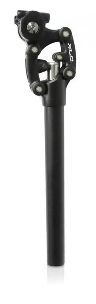 XLC SP-S11 Federsattelstütze 27,2mm, 350mm, schwarz, Parallelogramm-System, Spiralfeder für 6595…