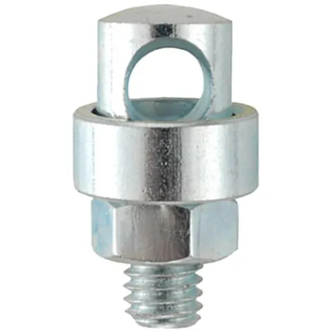 Fix Nippel Strebenkloben, M5 x 12 mm, Bohrung 4,7 mm, für Stahlstreben, verzinkt, inklusive…